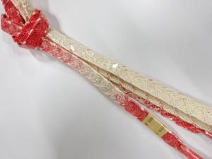 未使用品　正絹　手組帯締め